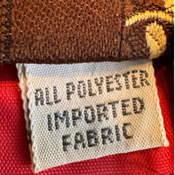 Vintage Gentry Beau Brummell Men's Repp Necktie Brown & Blue Floral Polyester - Picture 7 of 9